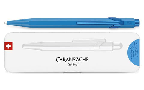 CARAN D'ACHE 849 Kugelschreiber | Claim your Style 4 | Azurblau Kugelschreiber Papedis 