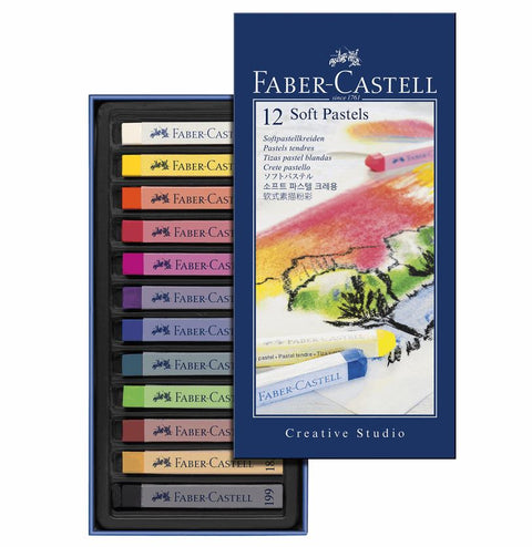 FABER-CASTELL Softpastellkreiden STUDIO QUALITY, 12er Schachtel Softpastellkreiden Officeb2b
