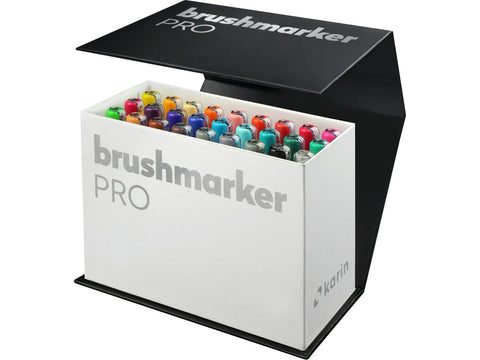 KARIN Brush Marker PRO 27C9 Mini Box 26 Farben Kugelschreiber Papedis