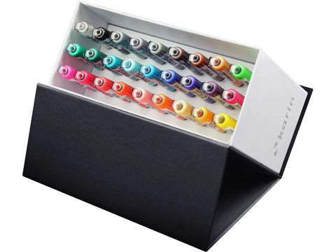 KARIN Brush Marker PRO 27C9 Mini Box 26 Farben Kugelschreiber Papedis