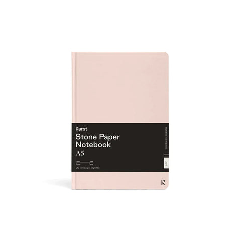 Karst - Kollektion Steinpapier - A5 Notizbuch Dot Sketchbook IC Design Pfingstrose