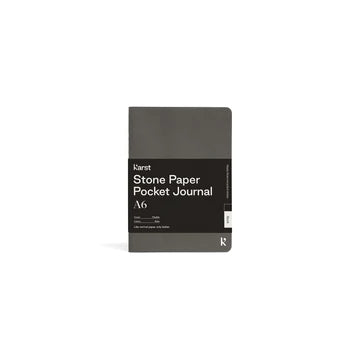 Karst - Kollektion Steinpapier - Pocket Journal A6 Sketchbook IC Design Slate