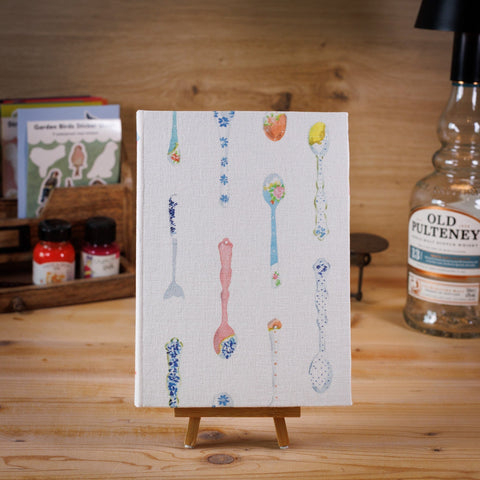 Notizbuch Teelöffel von Kreativ Werkstatt 24, handgebunden, A5, Canvas