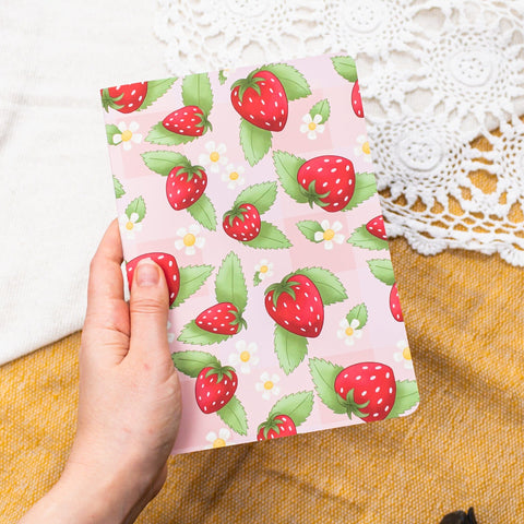 Notizheft A5 - Erdbeeren Notizhefte Kreativ Werkstatt 24