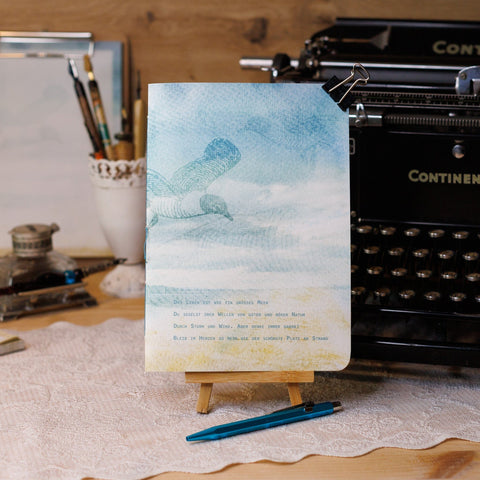 A5-Notizheft „Meeresbrise“ von Kreativ Werkstatt 24 mit maritimem Design