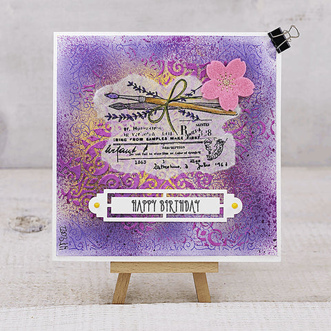 Pinsel & Lavendel - Happy Birthday Karten Kreativ Werkstatt 24