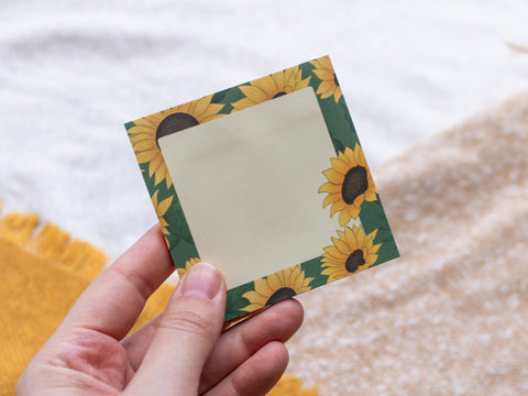 Post-it - Sonnenblumen Achtsamkeit Kreativ Werkstatt 24
