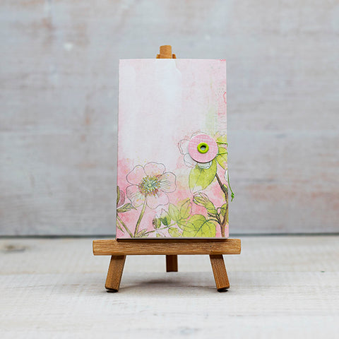 Schweizer Broschur mit Fadenverschluss - Blumen Schweizer Broschur Kreativ Werkstatt 24