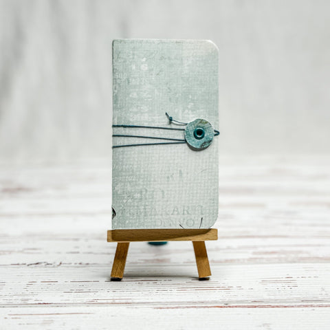 Schweizer Broschur - Vintage blau Schweizer Broschur Kreativ Werkstatt 24