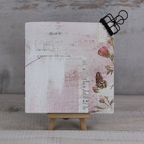 Sketch-Heft - Schmetterling rosa Notizhefte Kreativ Werkstatt 24 