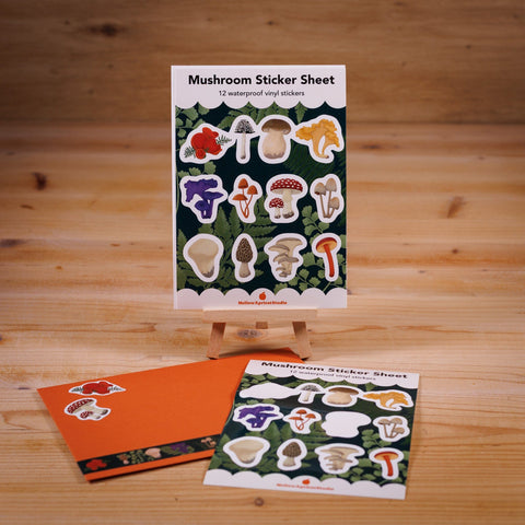 Sticker - Pilze Sticker Kreativ Werkstatt 24 Sticker mit 12 Pilzen