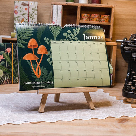Wandkalender 2026 – Pilze aus unseren Wäldern Notizbuch Kreativ Werkstatt 24