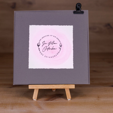 Der Abschied ist die Geburt der Erinnerungen Karten Kreativ Werkstatt 24 