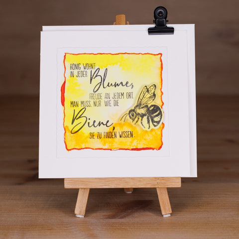 Honig wohnt in jeder Blume Karten Kreativ Werkstatt 24 