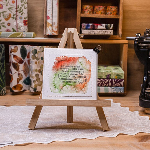 Ich wünsche dir die schönsten Flausen (Kopie) Karten Kreativ Werkstatt 24 Rot-Grün 