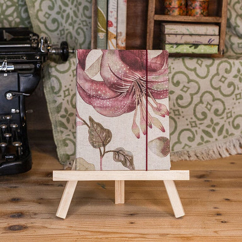 Kalender / Tagebuch - Blüten rot Agenda Kreativ Werkstatt 24 