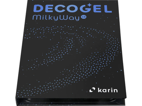 KARIN Gelpen DECOGEL Milky Way- Box mit 10 Stück Kugelschreiber Papedis 