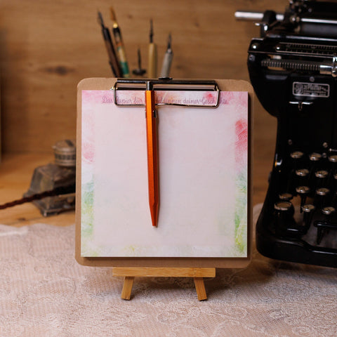 Klemmbrett quadratisch & Block Heldin Frühling Notizblock Kreativ Werkstatt 24 