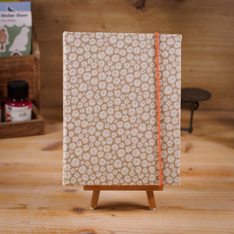 Beige Muster Notizbuch von Kreativ Werkstatt 24 mit 144 Seiten