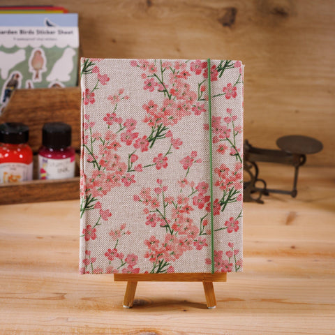 Handgebundenes Notizbuch Kirschblüten von Kreativ Werkstatt 24