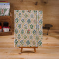 Notizbuch Kleine Blüten von Kreativ Werkstatt 24 mit Canvas-Einband.