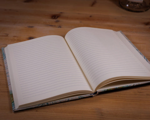 Notizbuch - Pfauenfedern Notizbuch Kreativ Werkstatt 24 