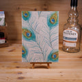 Notizbuch - Pfauenfedern Notizbuch Kreativ Werkstatt 24 