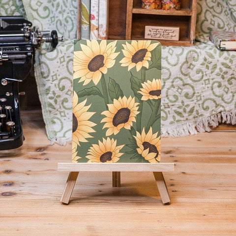 Notizheft A5 - Sonnenblumen Notizheft Kreativ Werkstatt 24 Liniert 