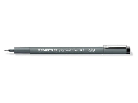 STAEDTLER Pigment-Liner 0,3 mm 30803-9 schwarz Kugelschreiber Papedis 