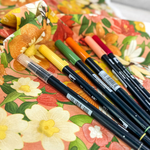 TOMBOW Dual Brush Pen ABT | Farben passend zur Kollektion Frühlingswiese Kugelschreiber Papedis 