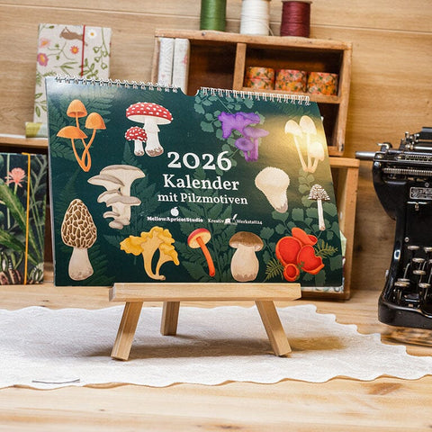 Wandkalender 2026 – Pilze aus unseren Wäldern Notizbuch Kreativ Werkstatt 24 