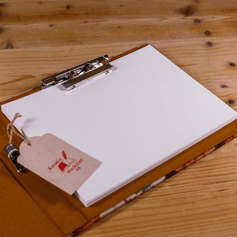 Zeichenmappe mit Klemme 23x17 cm - Herbstwald Notizblock Kreativ Werkstatt 24 